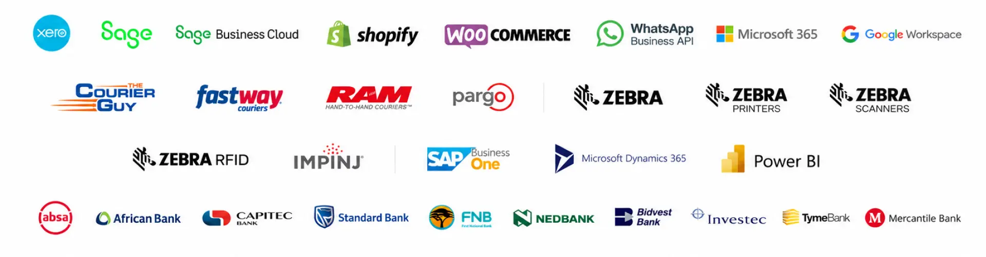 KioskPOS integration partner logos